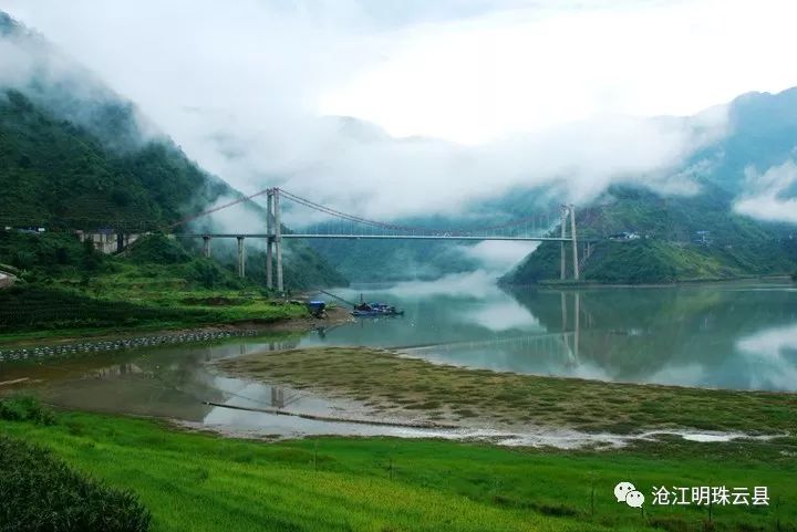 春来早昔宜村昔宜码头碧水蓝天澜沧江漫湾镇政府所在地澜沧江流经漫湾