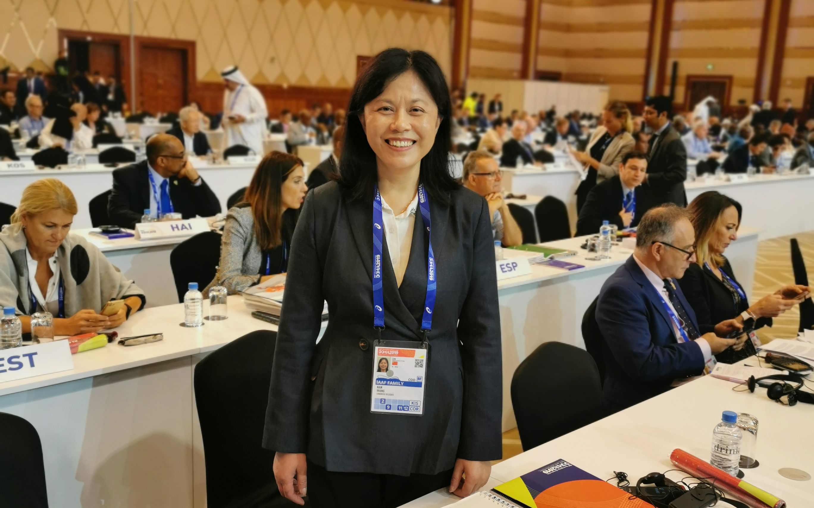王楠当选国际田联理事，成亚洲首位理事会女官员