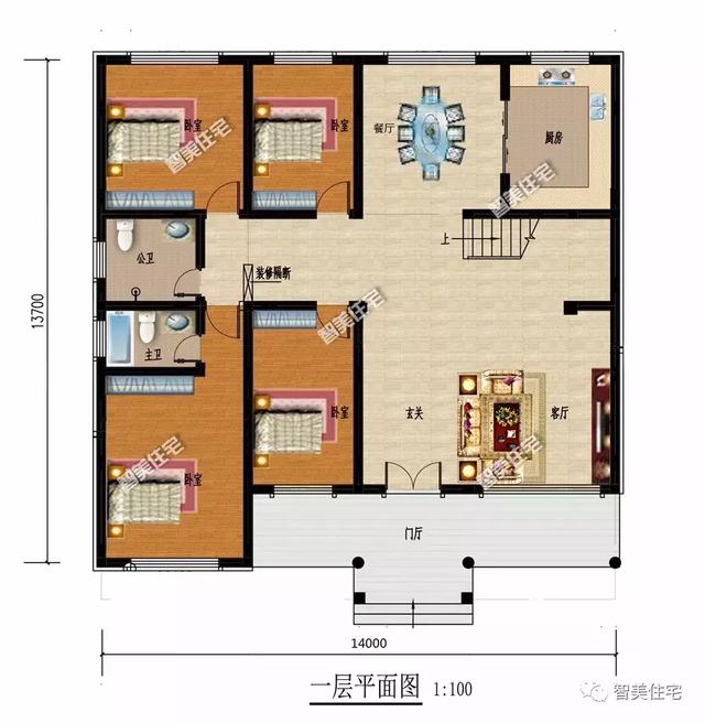 两栋宽14米多的自建房,户型不复杂,施工队都说好