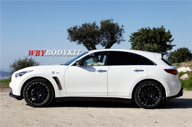 英菲尼迪qx70改装vettel大小包围fx35维特尔碳纤维前后唇尾翼侧裙