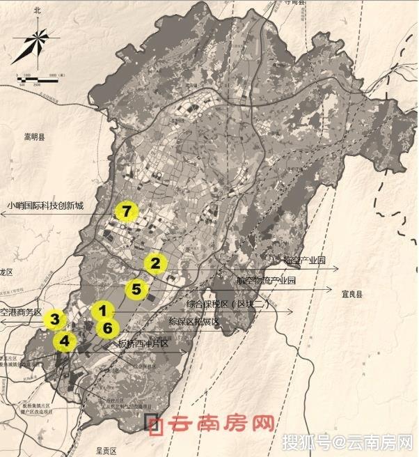 四至范围是:东邻呈贡区,南靠经开区,西接盘龙区,北连嵩明县,辖区国土