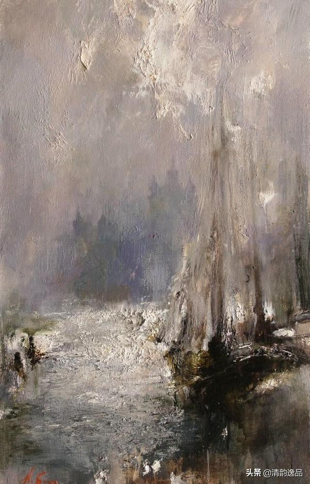 欧洲艺术家绘画作品欣赏——俄罗斯艺术家尼古拉布洛欣油画风景