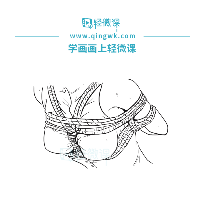 【正经】一组简单的捆绑动作参考,画抓小偷可以用!学画画教程转需