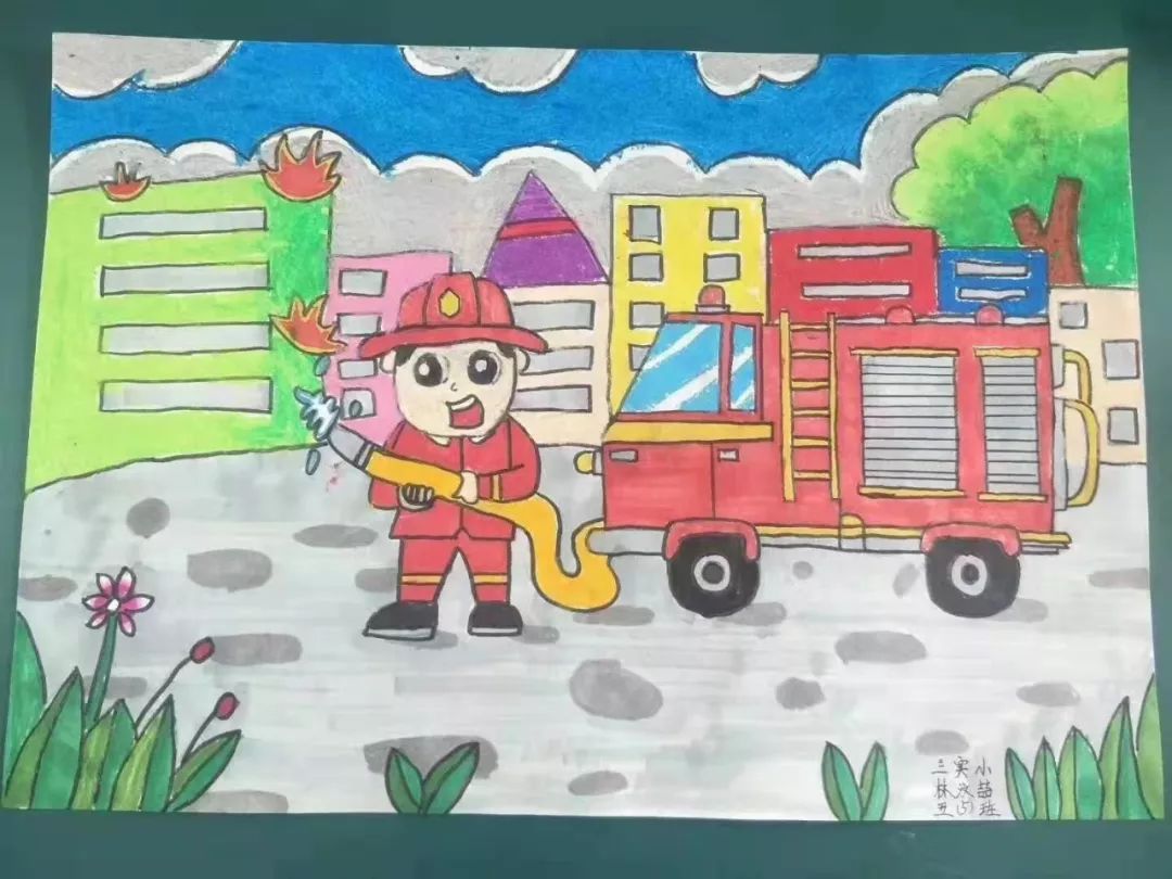 淮北|"我是小小消防员"主题绘画,作文作品展示!快来围观