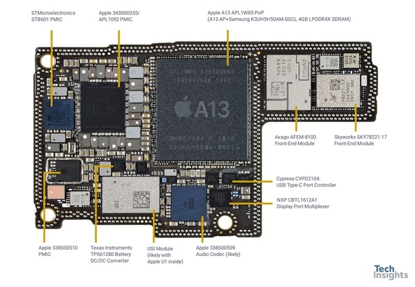 苹果A13处理器面积接近100平方毫米：比A12增大18.27％
