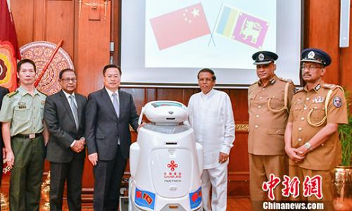 中国向斯里兰卡援助一批安防设备物资