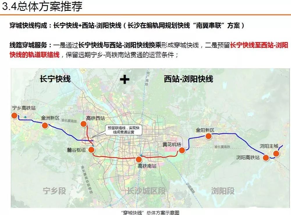 方案示意图关于长宁快线,近日,宁乡市长信箱回复了宁乡地铁最新进展