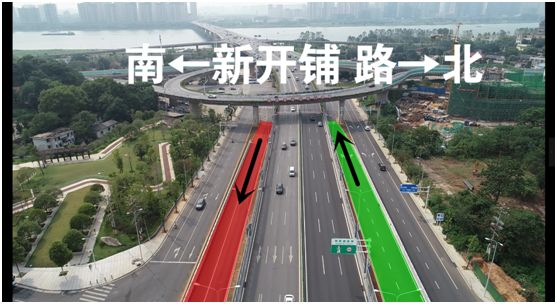 (书香路西侧上,下行匝道)湘府路快速路书香路至五凌路路段为隧道段