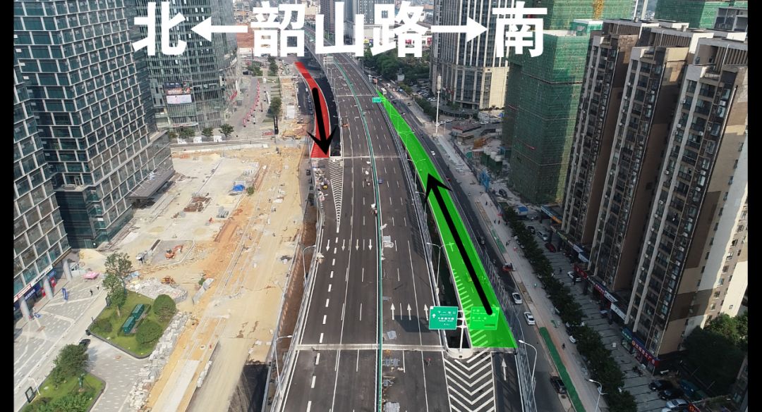 来了来了湘府路快速路通车试运行了