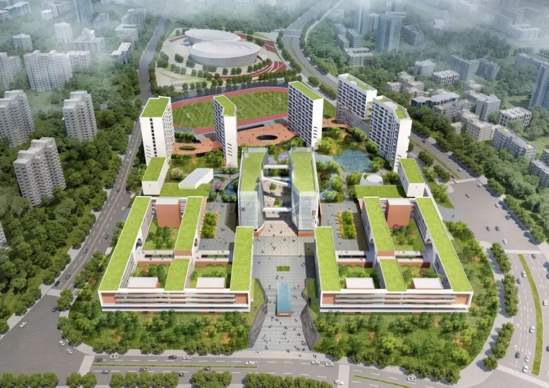 落户知识城的广州实验中学昨日动工啦!设置90个班,学位4500个!