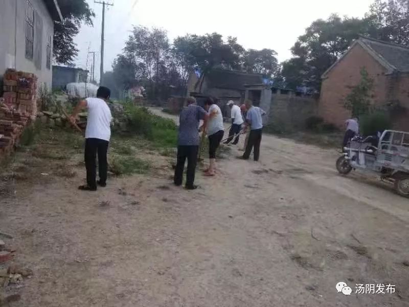 齐动员洁家园汤阴村村在行动