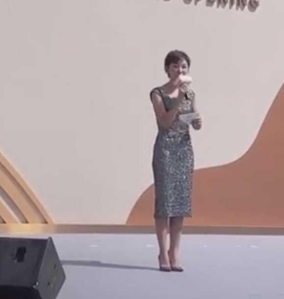 原创央视主持欧阳夏丹近照曝光紧身长裙显细腰长腿颜值耐打似20岁