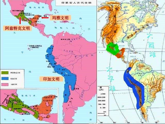 美洲三大文明;玛雅文明,印加文明与阿兹特克文明