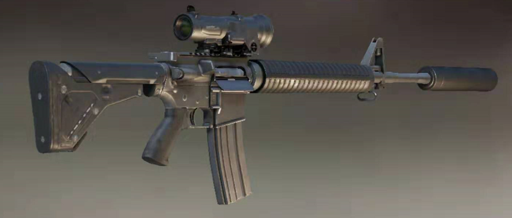 m16a4这样搭配配件,可以当狙击枪使用