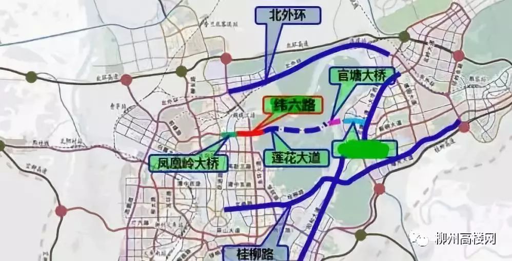 串联莲花大道与凤凰岭大桥,打通市区北面交通快速通道.