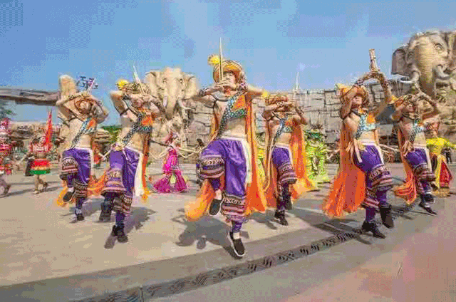 一场民族风情舞蹈