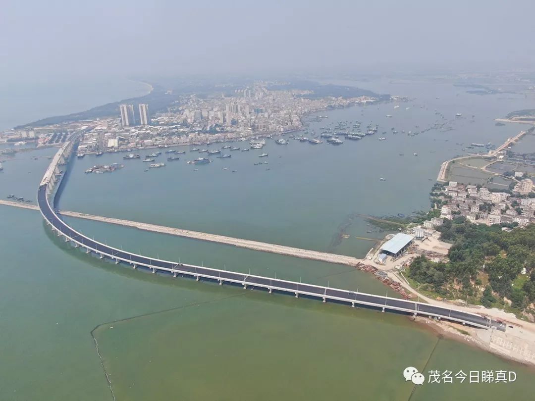 重磅电白博贺湾大桥全线贯通附高清航拍
