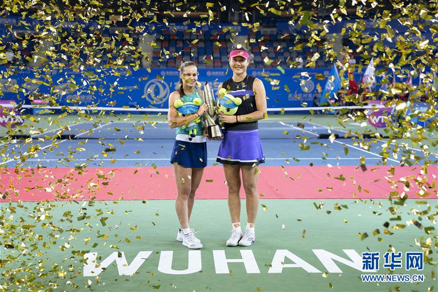 武汉网球公开赛：段莹莹/库德梅托娃获得女双冠军