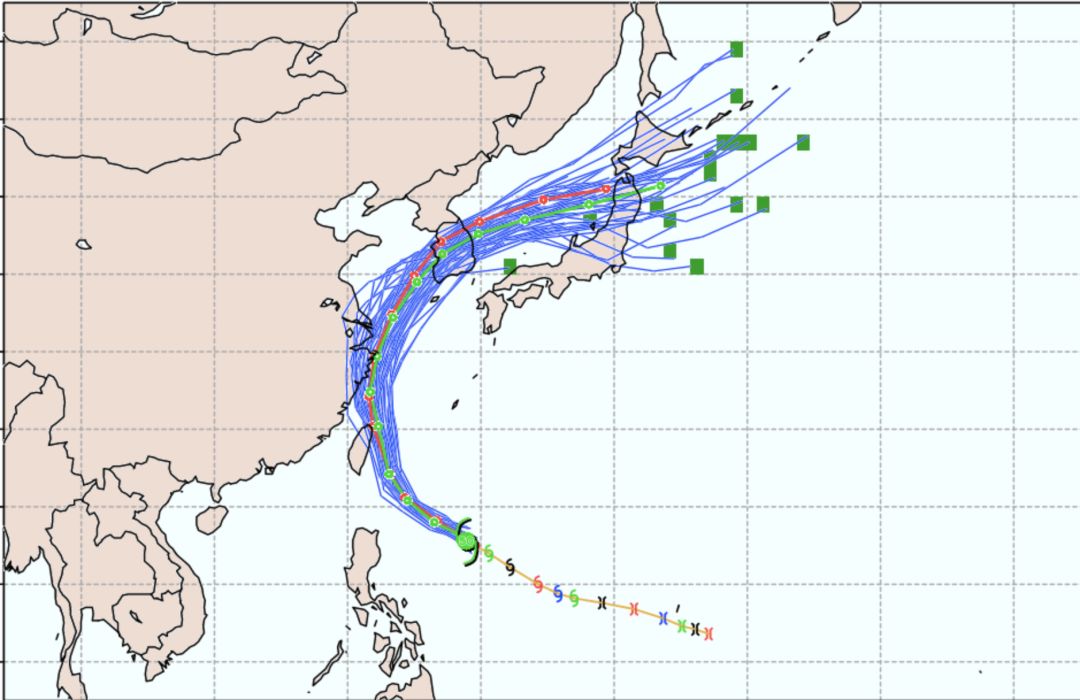 国庆假期18号台风米娜来袭路径西调有直接登陆可能江浙沪闽台风雨交加
