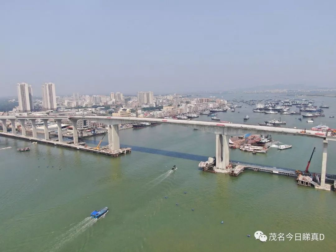 重磅消息电白博贺湾大桥今天正式贯通