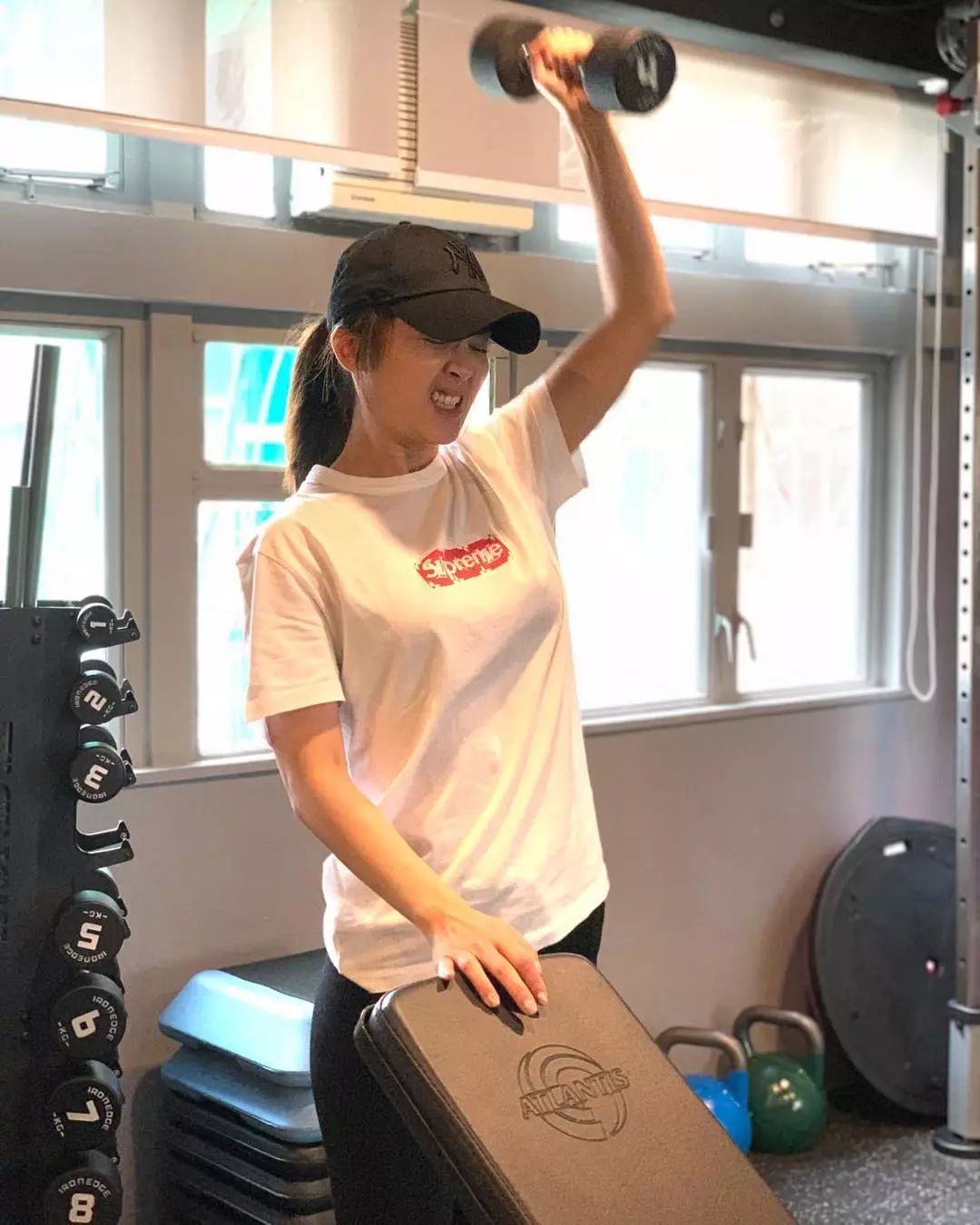 阿sa开始了密集的健身训练,成了 健身狂人!