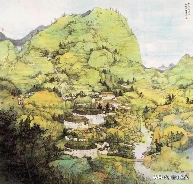 晨曦 陈散吟 206cm×200cm 中国画晨练 罗小颜