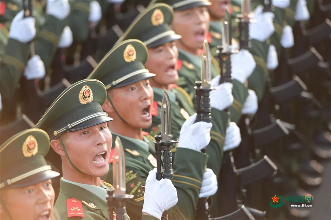 如山似岳!武警部队方队来了