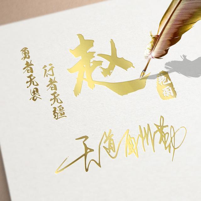 微信头像,姓氏头像,20多张羽毛亮金特效商务签名头像