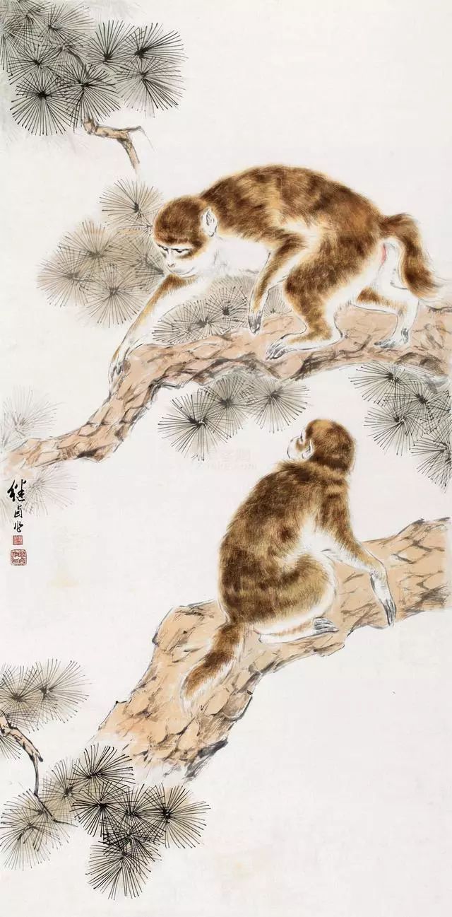 刘继卣画笔下的猴子,活灵活现