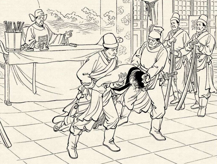 县太爷心想:弟兄不和,争田争地,可见这地民风不好,须得惩治惩治.