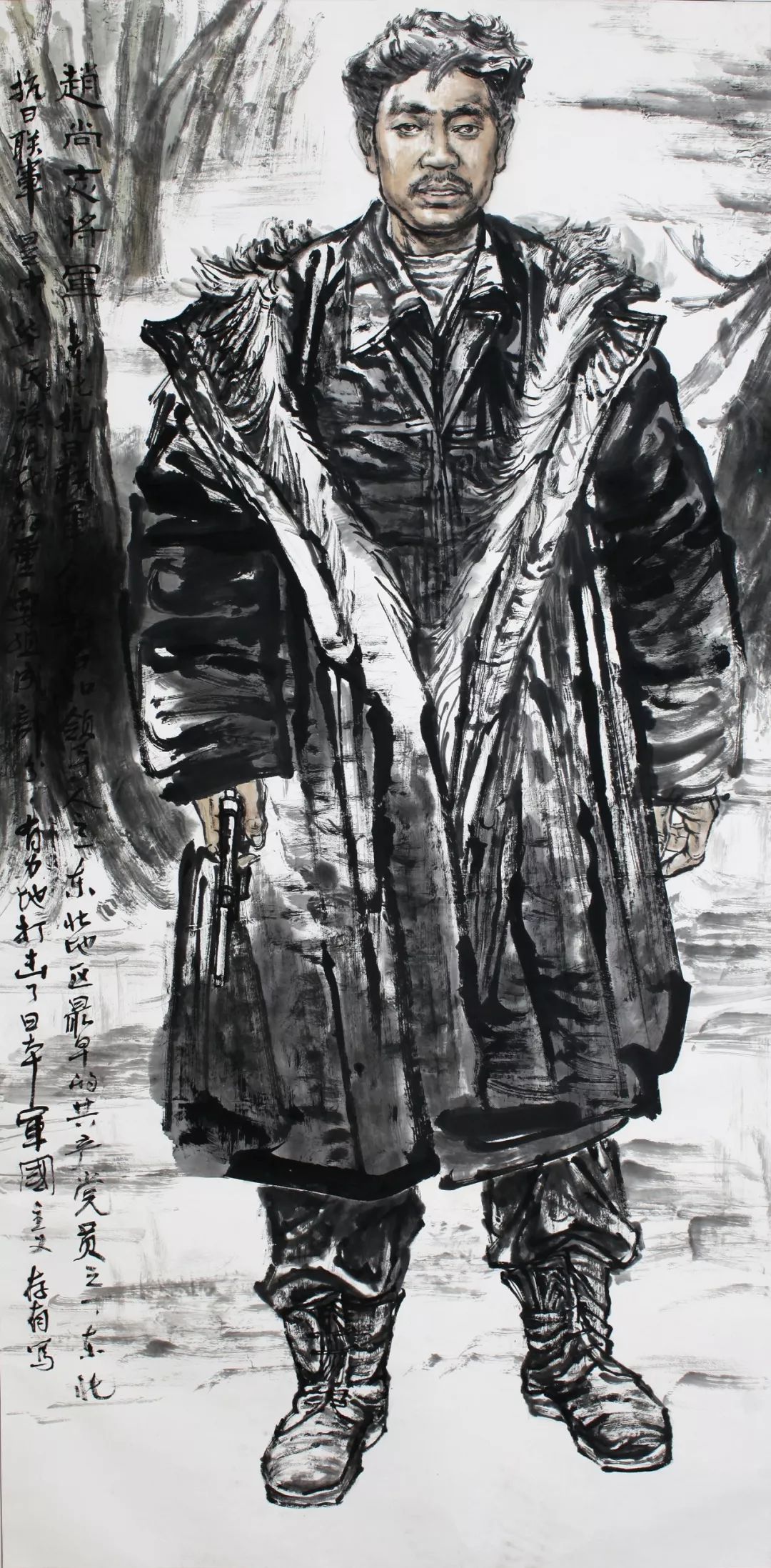 《赵尚志将军》 刘存有 190mx120cm