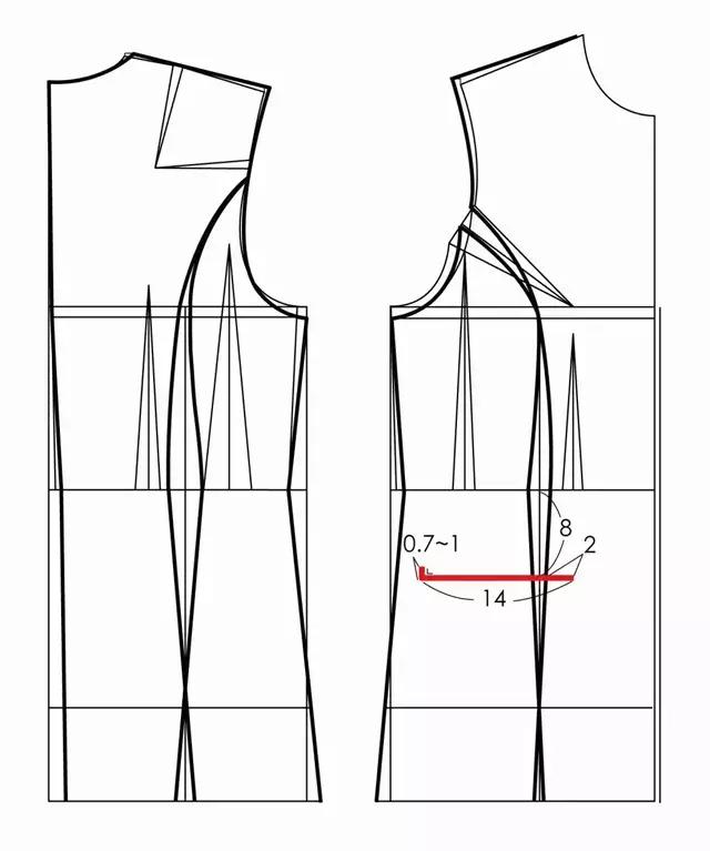 一份超详细的女士西服结构制图教程小白都能看懂的制版技术教程
