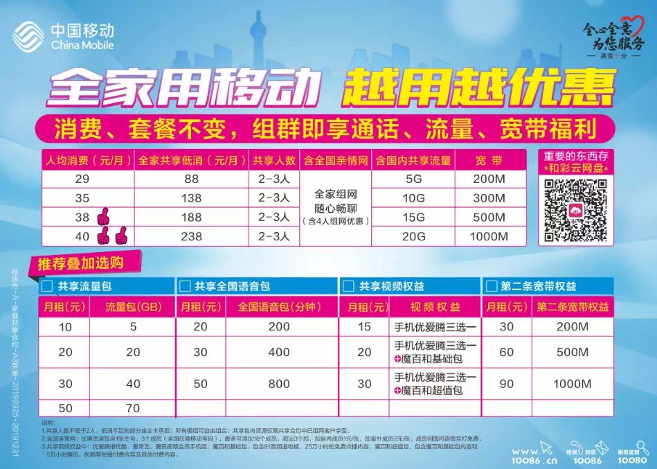 北海人,移动"双千兆"来啦!家庭群组最高享20g国内流量及千兆宽带!