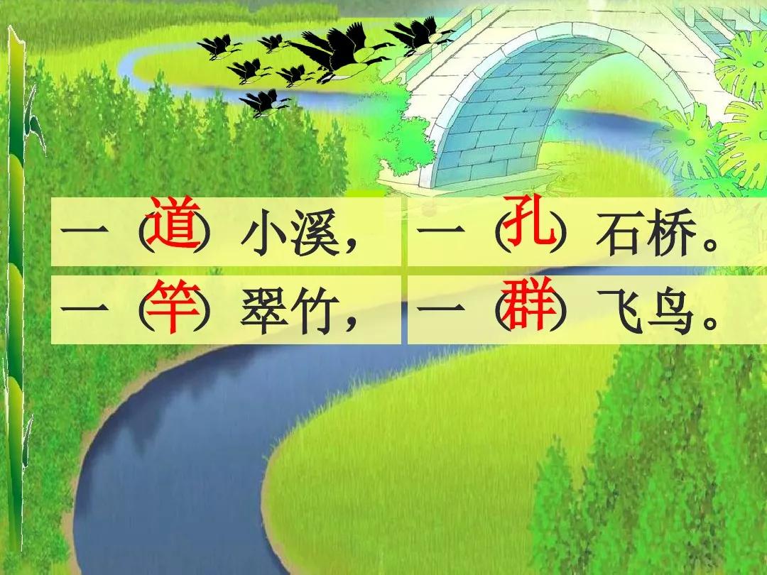 部编版二年级上册识字1《场景歌》知识点 图文解读