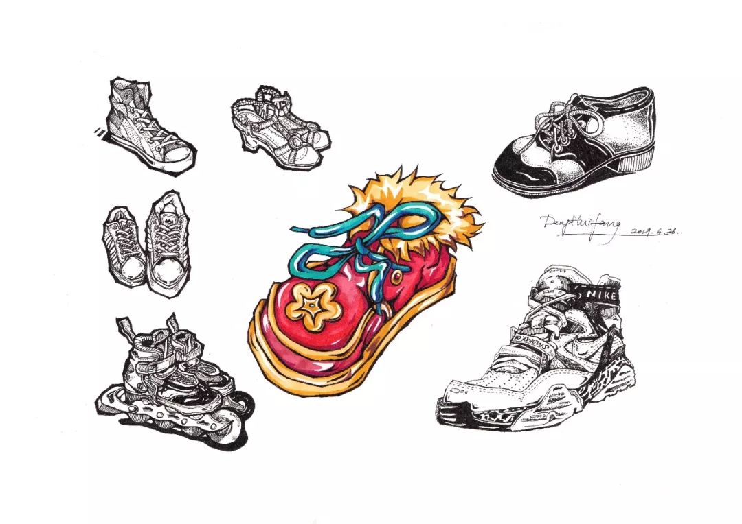 卓越插画73邓惠方:步骤是怦然心动的热爱_绘画护肤完整人物图片