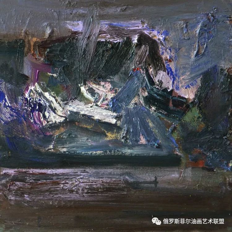 中国油画家陈明华《狂海系列》油画作品赏析