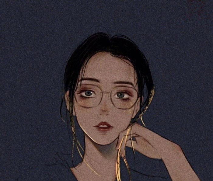 手绘风格女生头像:所有人告诉我要懂事,没有人告诉我要快乐