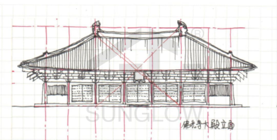 佛光寺大殿立面04↓参考佛光寺大殿平面03圣彼得教堂方案02坦比哀多