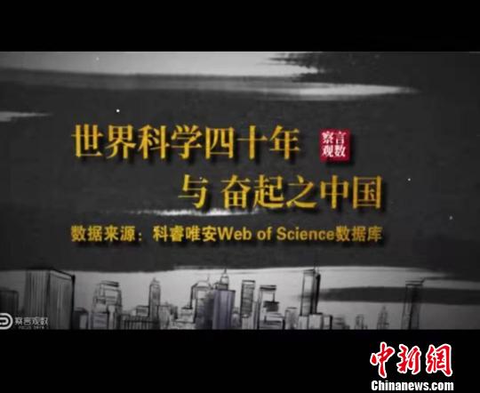 华东师大学生制作动态数据呈现世界科学40年：中国科研实力突起