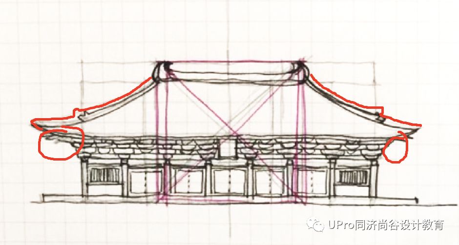 佛光寺大殿立面04↓参考佛光寺大殿平面03圣彼得教堂方案02坦比哀多