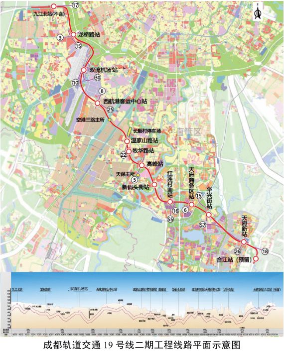 地铁13号线线路规划从凤山路迎宾大道路口到简阳站仅需3分钟即可到达