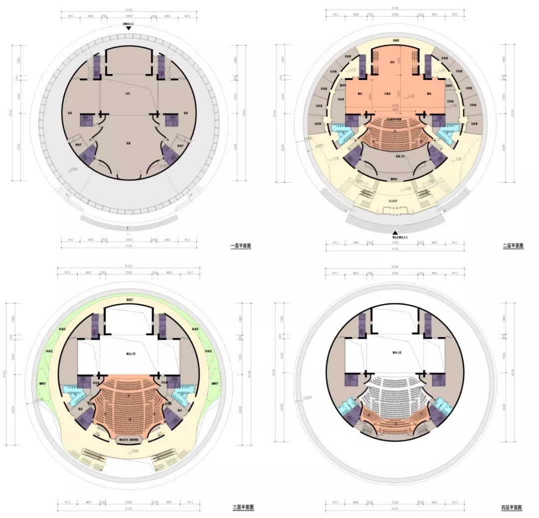 球体建筑平面图