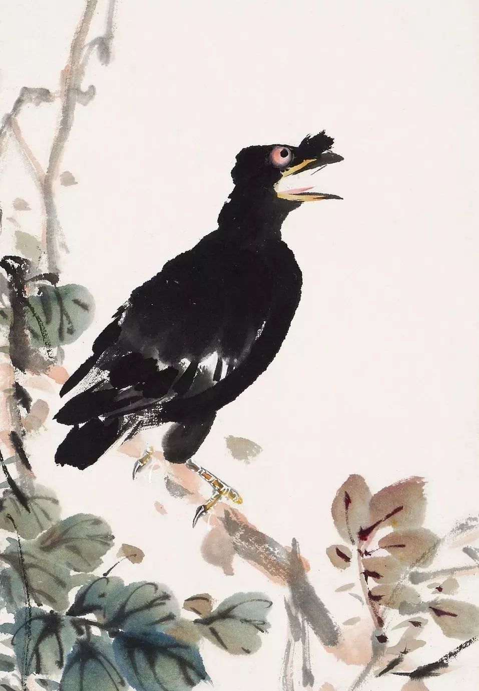 学习素材 萧朗小写意禽鸟图 88幅