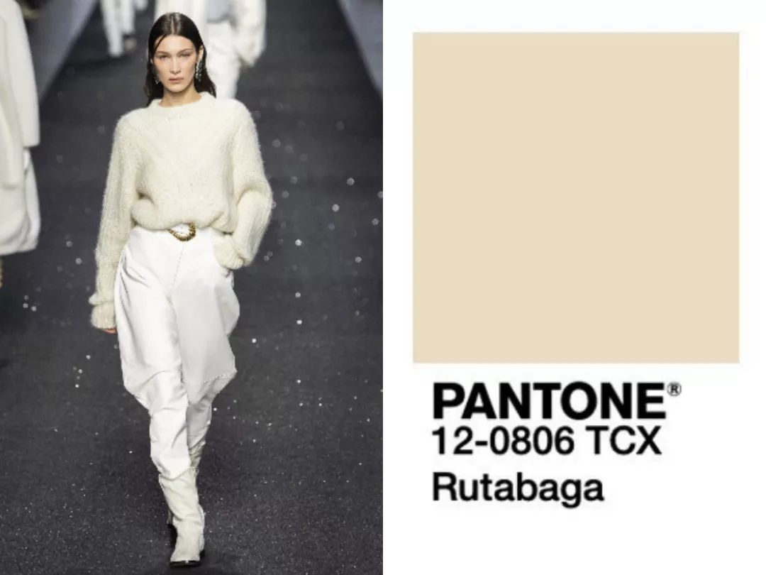 pantone 12-0806色号rutabaga芜菁甘蓝,是一种basic的米白色,近乎