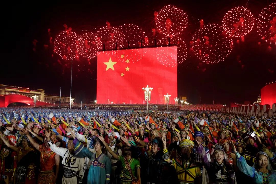 2019年10月1日晚,北京,庆祝中华人民共和国成立70周年联欢活动举行.