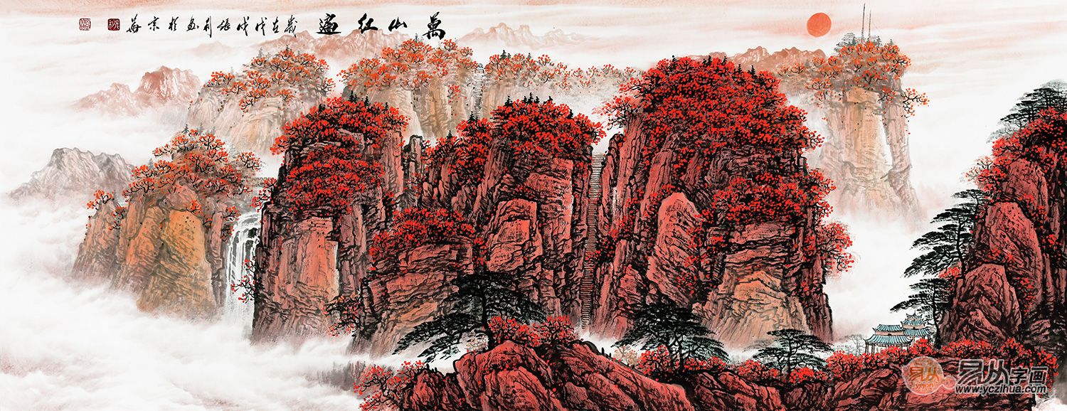 张利《万山红遍》作品来源:易从网