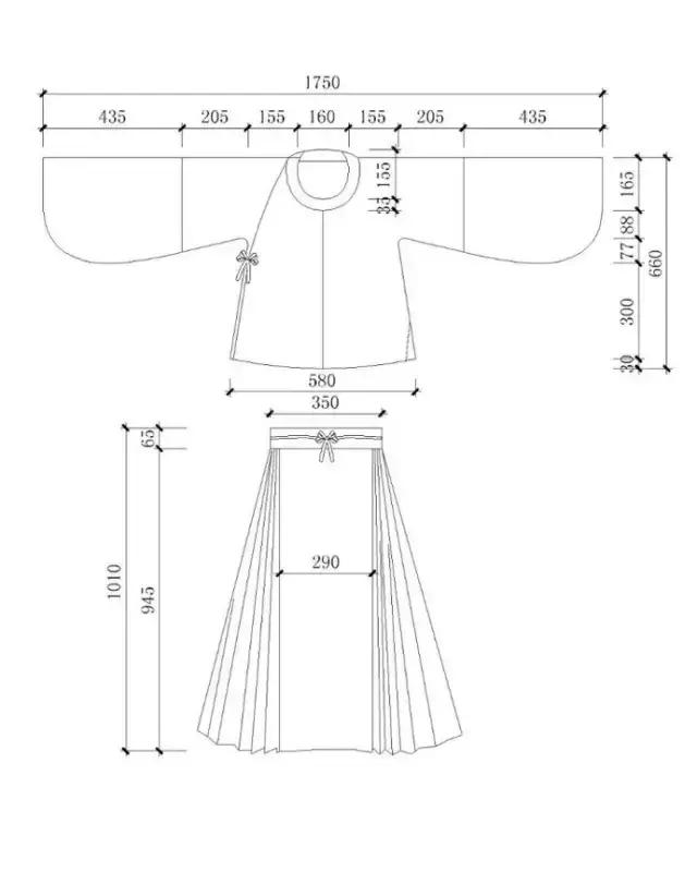 汉服「款式图&结构纸样」合集