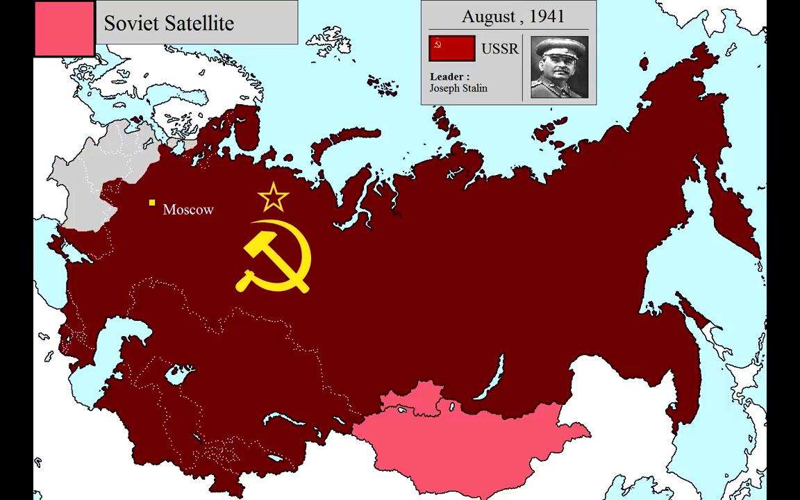 苏联曾经多强大?势力一度控制世界70%面积,豪言一星期