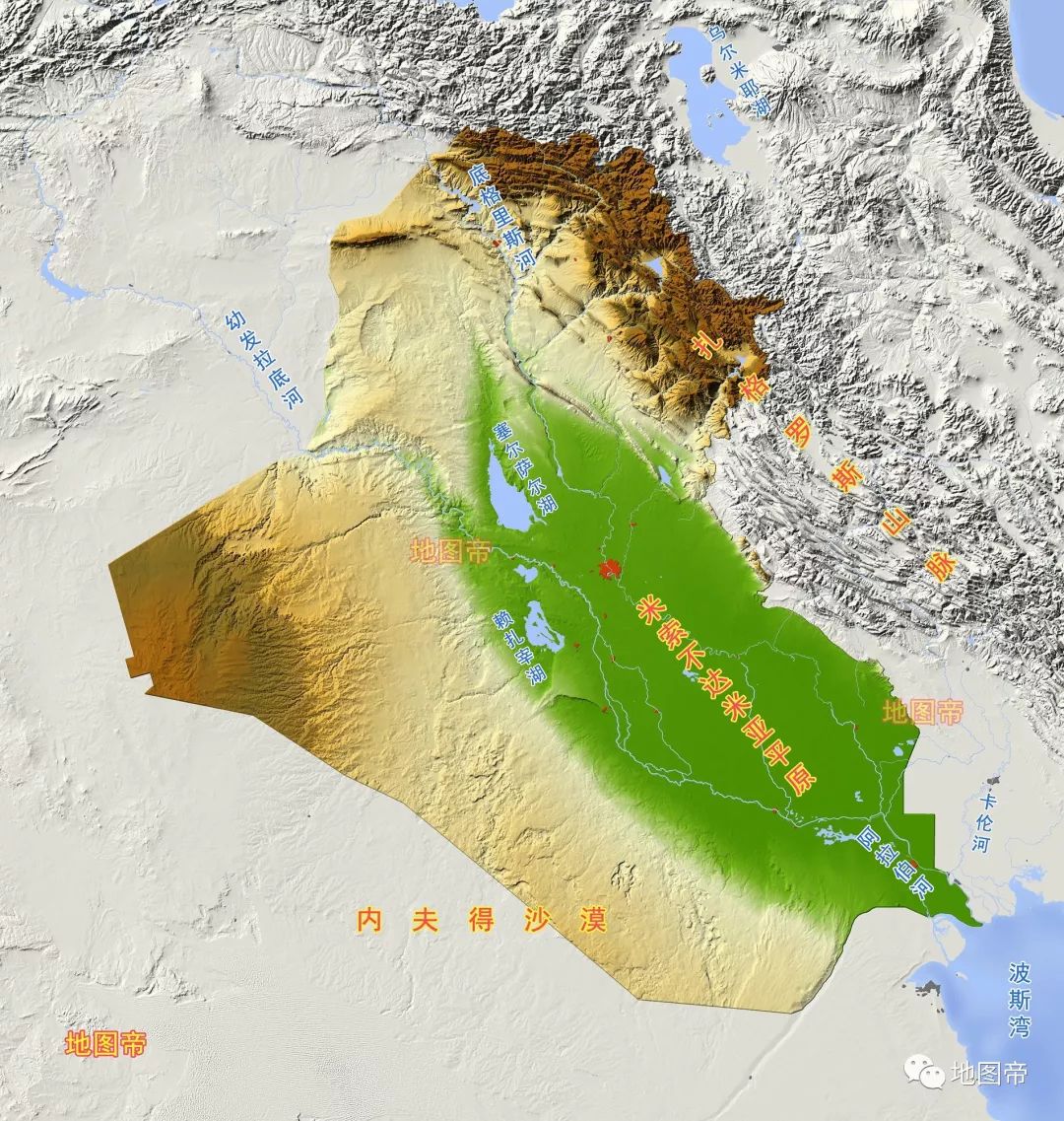 伊拉克国家详细的可编辑地图插画图片素材_ID:392925692-Veer图库