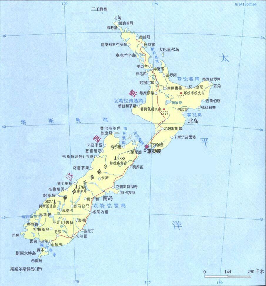 人口密度仅为18人每平方千米,是一个地广人稀的国家,而且新西兰是一个